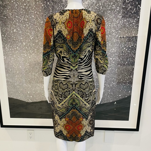Etro Mixed Tribal and Zebra Print Dress - Picture 6 of 12